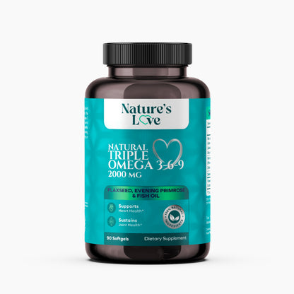 Nature’s Love Natural Triple Omega 3-6-9 2000 Mg