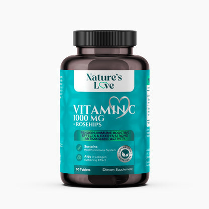 Nature’s Love Vitamin C 1000 Mg Plus Rose Hips